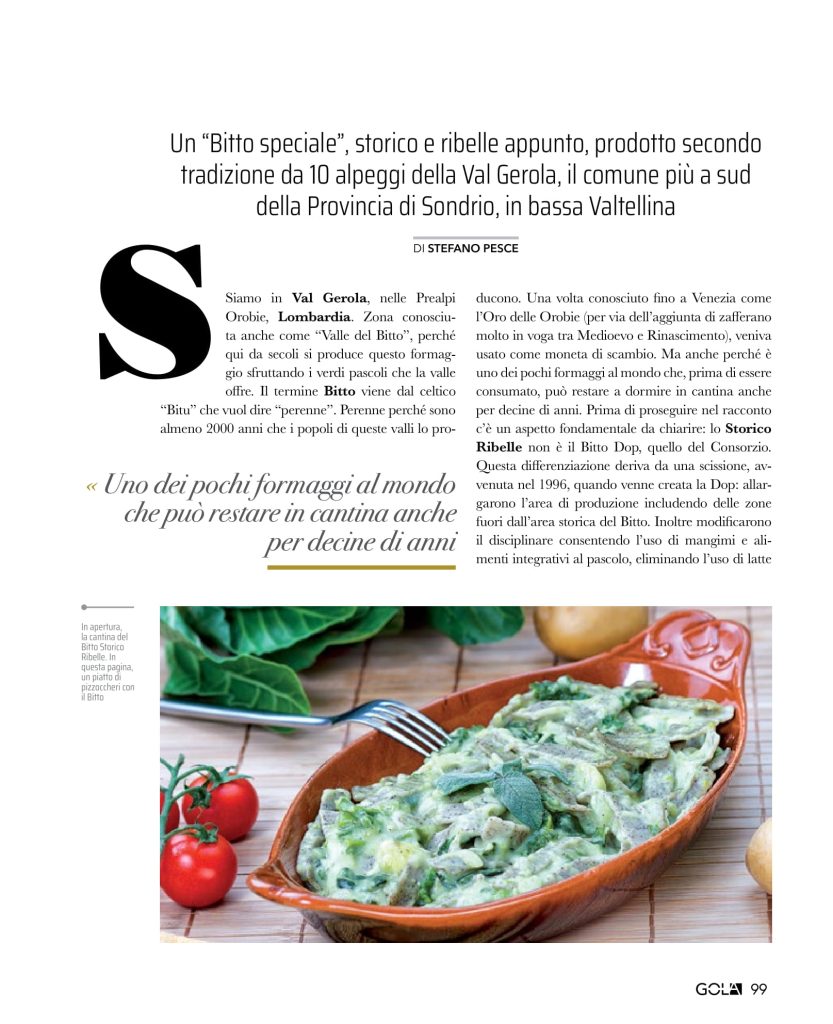 Lo Storico Ribelle sul bimestrale “La Gola in Viaggio” - Valli del ...